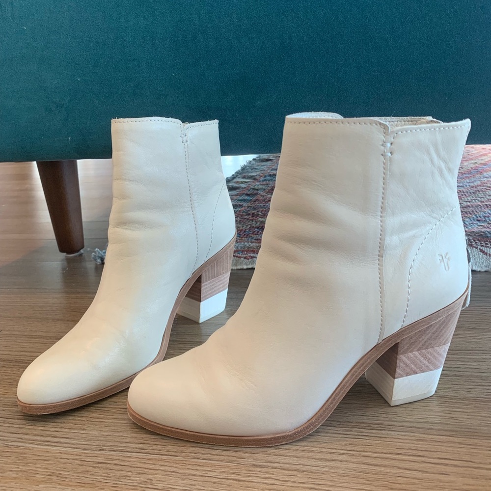 Frye chevron booties